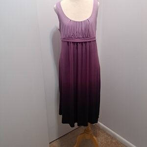 Purple Ombre Sleeveless Dress